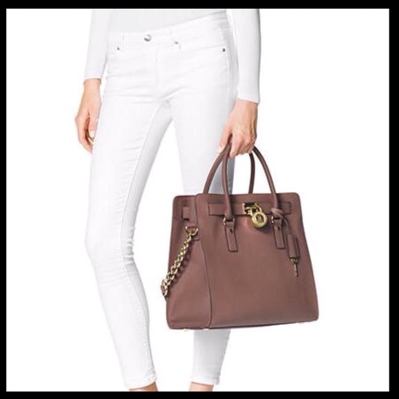 MICHAEL KORS HAMILTON LARGE NORTH SOUTH TOTE NWOT - Picture 11 of 12